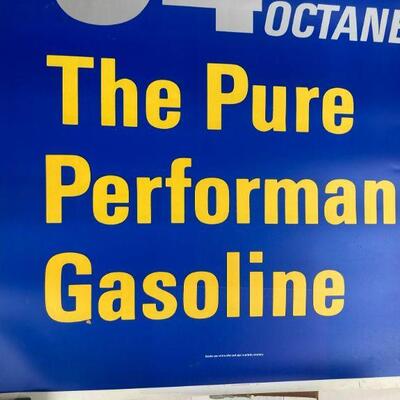 58. Huge Vintage Gas Station Poster Ultra 94 Octane The Performance Gasoline