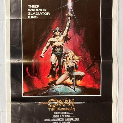 286. Original Conan the Barbarian 1982 Theatrical Movie Poster