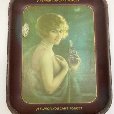 304. Lot of Three Vintage Trays NuGrape Imitation Grape and Two Coca-Cola