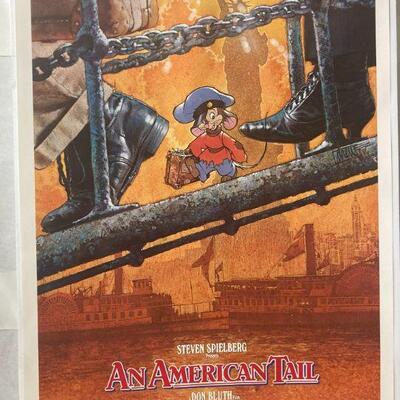 267. Original Movie Poster Steven Spielberg Fievel An American Tail