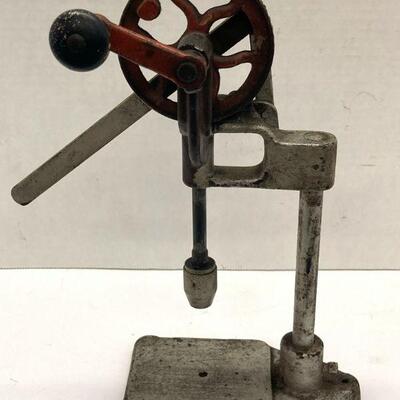 435. Rare Antique Goodell Pratt Upright Hand Drill Press 378