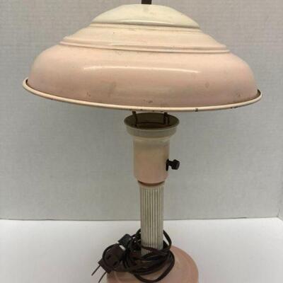 303. Two Vintage Metal Lamps