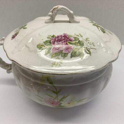 301. Royal Semi-Porcelain Johnson Bros England Covered Dish
