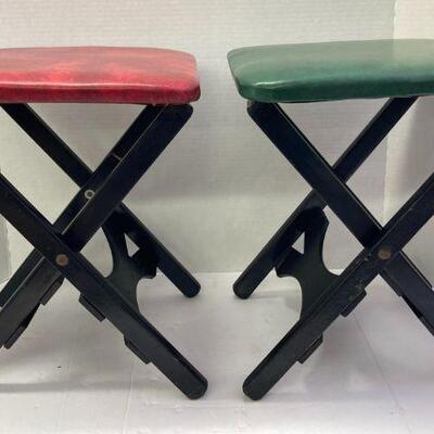 238. Two Vintage Foldable Camping Stools