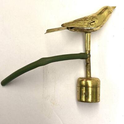 460. Lot of Vintage Brass Canary Birds Water Whistles Rosdon Mfg Co 