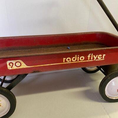 47. Vintage Radio Flyer Red Wagon