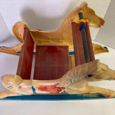 38. Childs Vintage Toy Rocking Horse