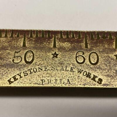 99. Brass Beam Scale from Keystone Scale Works & Victorian Gas Valve Shut off