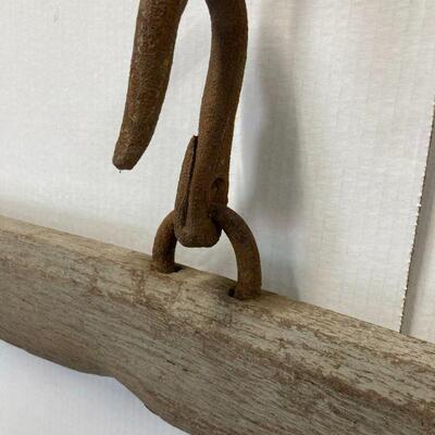 527. Yoke with Wrought Hardware Oak Tandem Tack 