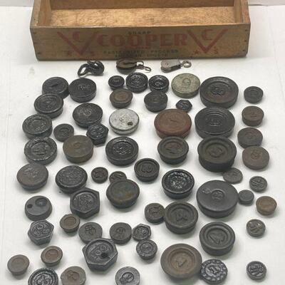 92. Box of Scales Weights (Includes Hexagon)