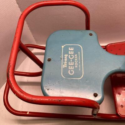 407. Vintage 1950s Tri Ang Gee Gee Rocker Rocking Horse Ride on