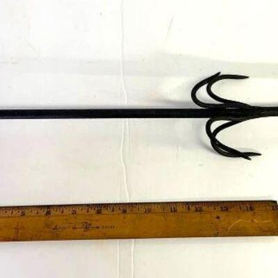 59. Hand Forged Meat Hanger for Chickens in the Meat Market