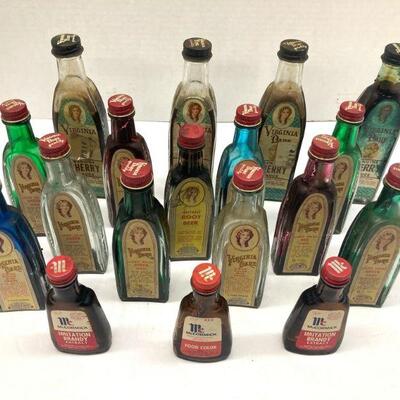 368. Large Lot of Vintage Virginia Dare Liquid Color and McCormick Imitation Brandy