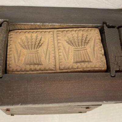 240. Antique Butter Press with Butter Mold
