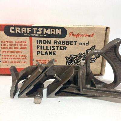 128. NIB Craftsman Professional Iron Rabbet and Fillister Plane