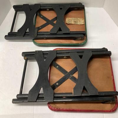 238. Two Vintage Foldable Camping Stools