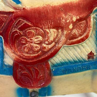 38. Childs Vintage Toy Rocking Horse