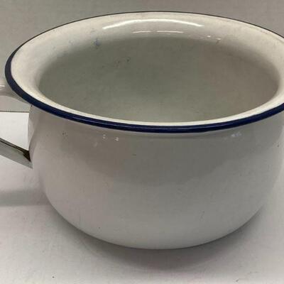 365. Vintage Enamel Chamber Pot