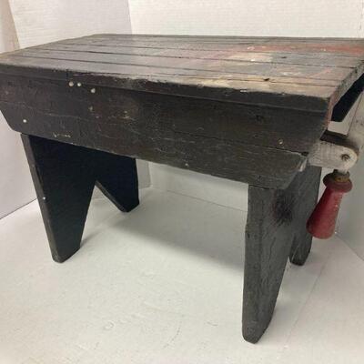 419. Wooden Amusement Park Bench from Willow Grove Park