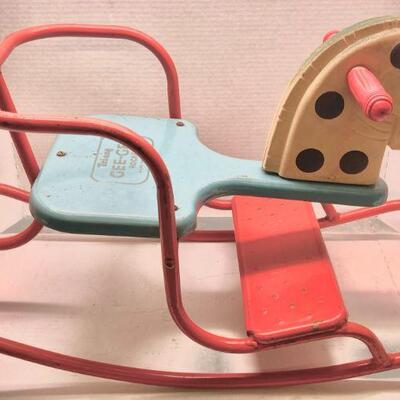 407. Vintage 1950s Tri Ang Gee Gee Rocker Rocking Horse Ride on