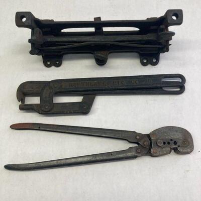 438. Lot of Vintage Cast Iron Tools including Northlake Mfg Co. and AMP
