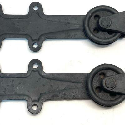 178. Two Door Rollers P.H. Co Pa with Five Metal Insignias Removed from stalls