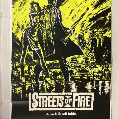 244. Original 1983 Movie Poster Art Streets of Fire