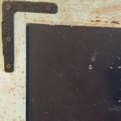 463. Large Vintage Wooden Marketplace Chalkboard 48x36x1