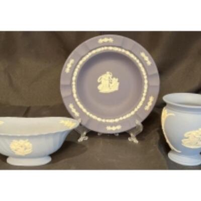 WEDGWOOD Trio Of JASPERWARE Collectibles