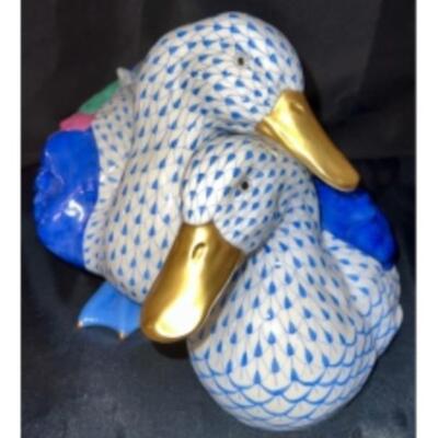Double Your Pleasure With HEREND LOVEBIRDS
