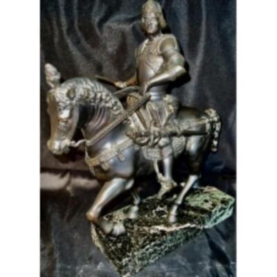 19th C.FRENCH BRONZE Of BARTOLOMEO COLLEONI  On Horseback