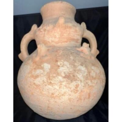NARIONO PRE-COLUMBIAN TERRACOTTA URN VASE/POT With Frogs And Lizards