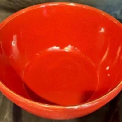 Vintage Italian TERRACOTTA Big Red Serving Bowl, Possibly De Silva