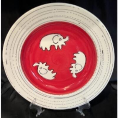 Fantastic LILA K AFRICAN BOWL With Elephant Babies 