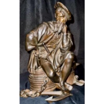 19th Century "RENAISSANCE MAN" BRONZE SCULPTURE