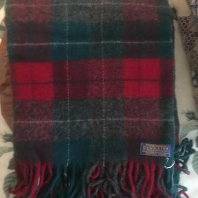 Vintage Pendleton Wool Stadium Blanket Throw 