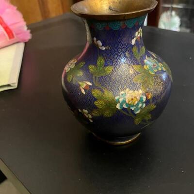 Vintage Cloisonne Vase. 
