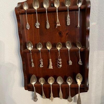 Sterling Souvenir Spoon Collection.  
