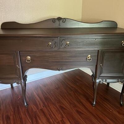 Vintage Mahogany Queen Anne Buffet Server