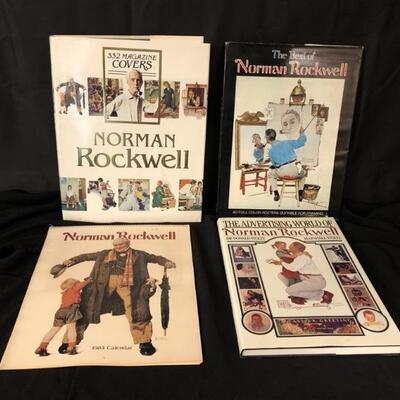 (4) Illustrated Norman Rockwell Books