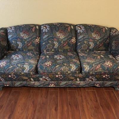 3- Cushion Upholstered Sofa is 28x87x38