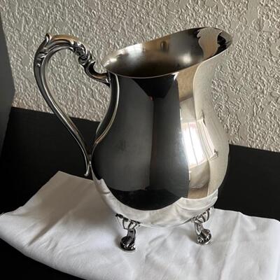 Vintage 9in Silverplate Pitcher by B Rogers