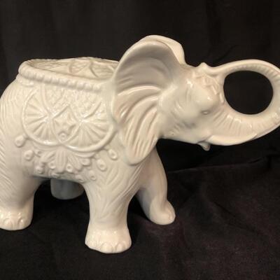 White Elephant Ceramic Figurine, Brazil