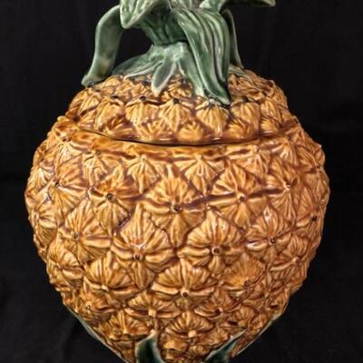 Majolica Pineapple Tureen by Olfaire, Portugal