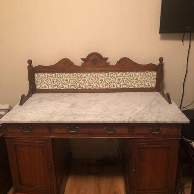 Antique Desk with marble top
