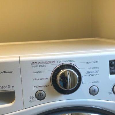 Panel on LG Front Load Dryer
