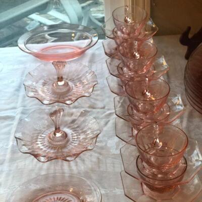 Heisey Pink Depression Glass