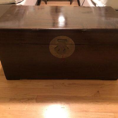 Aromatic storage chest (possibly Elm Wood) 18.5in x 33.5in 