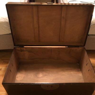 Interior of storage chest.