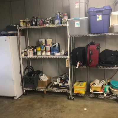 Kenmore Frostless Freezer, Misc Garage Items.